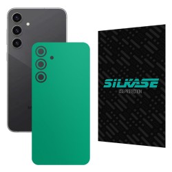 Folie skin SILKASE, pentru Samsung Galaxy S23 FE, turcoaz mat, protectie spate telefon Folie skin SILKASE, pentru Samsung Galaxy S23 FE, turcoaz mat, protectie spate telefon
