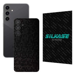 Folie skin SILKASE, pentru Samsung Galaxy S23 FE, negru hexa, protectie spate telefon