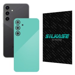 Folie skin SILKASE, pentru Samsung Galaxy S23 FE, turcoaz, protectie spate telefon Folie skin SILKASE, pentru Samsung Galaxy S23 FE, turcoaz, protectie spate telefon