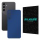 Folie skin SILKASE, pentru Samsung Galaxy S23 FE, albastru inchis mat, protectie spate telefon (Telefoane Samsung, S1536) by www.silkase.ro
