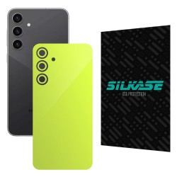 Folie skin SILKASE, pentru Samsung Galaxy S23 FE, verde neon, protectie spate telefon Folie skin SILKASE, pentru Samsung Galaxy S23 FE, verde neon, protectie spate telefon