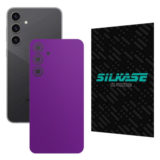 Folie skin SILKASE, pentru Samsung Galaxy S23 FE, violet mat, protectie spate telefon (Telefoane Samsung, S1558) by www.silkase.ro
