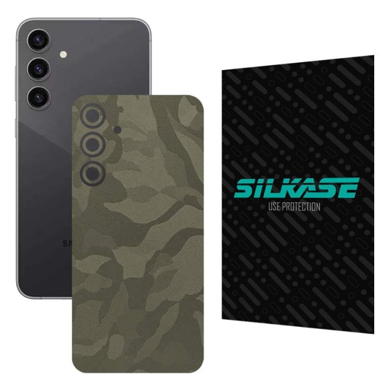Folie skin SILKASE, pentru Samsung Galaxy S23 FE, camo verde, protectie spate telefon (SILKASE, Telefoane Samsung) by www.silkase.ro Folie skin SILKASE, pentru Samsung Galaxy S23 FE, camo verde, protectie spate telefon (Telefoane Samsung, S1539) by www.silkase.ro