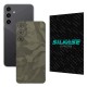 Folie skin SILKASE, pentru Samsung Galaxy S23 FE, camo verde, protectie spate telefon (SILKASE, Telefoane Samsung) by www.silkase.ro Folie skin SILKASE, pentru Samsung Galaxy S23 FE, camo verde, protectie spate telefon (Telefoane Samsung, S1539) by www.silkase.ro