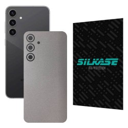 Folie skin SILKASE, pentru Samsung Galaxy S23 FE, gri deschis, protectie spate telefon Folie skin SILKASE, pentru Samsung Galaxy S23 FE, gri deschis, protectie spate telefon