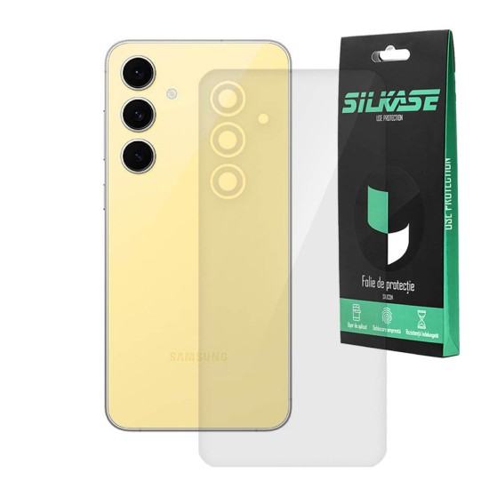 Folie spate SILKASE pentru Samsung Galaxy S24 FE, protectie spate, silicon regenerabil (SILKASE, Telefoane Samsung) by www.silkase.ro Folie spate SILKASE pentru Samsung Galaxy S24 FE, protectie spate, silicon regenerabil (Telefoane Samsung, F7327) by www.silkase.ro