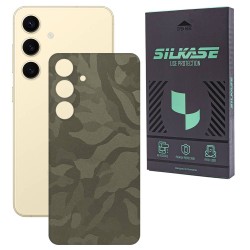 Folie skin SILKASE, pentru Samsung Galaxy S24 Plus, camo verde, protectie spate telefon Folie skin SILKASE, pentru Samsung Galaxy S24 Plus, camo verde, protectie spate telefon