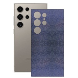 Folie skin SILKASE, pentru Samsung Galaxy S24 Ultra, albastru hexa, protectie spate telefon
