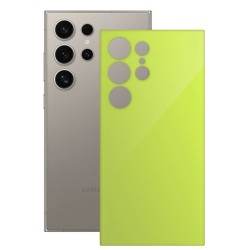 Folie skin SILKASE, pentru Samsung Galaxy S24 Ultra, galben, protectie spate telefon