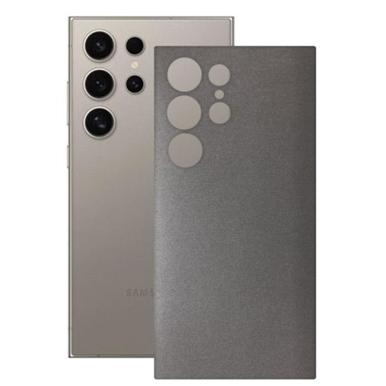 Folie skin SILKASE, pentru Samsung Galaxy S24 Ultra, gri brushed, protectie spate telefon (SILKASE, Telefoane Samsung) by www.silkase.ro Folie skin SILKASE, pentru Samsung Galaxy S24 Ultra, gri brushed, protectie spate telefon (Telefoane Samsung, S1853) by www.silkase.ro