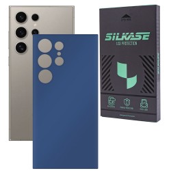 Folie skin SILKASE, pentru Samsung Galaxy S24 Ultra, albastru inchis mat, protectie spate telefon Folie skin SILKASE, pentru Samsung Galaxy S24 Ultra, albastru inchis mat, protectie spate telefon