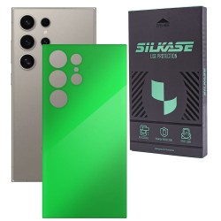 Folie skin SILKASE, pentru Samsung Galaxy S24 Ultra, verde neon, protectie spate telefon Folie skin SILKASE, pentru Samsung Galaxy S24 Ultra, verde neon, protectie spate telefon