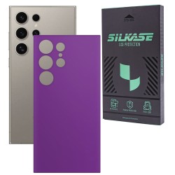 Folie skin SILKASE, pentru Samsung Galaxy S24 Ultra, violet mat, protectie spate telefon Folie skin SILKASE, pentru Samsung Galaxy S24 Ultra, violet mat, protectie spate telefon