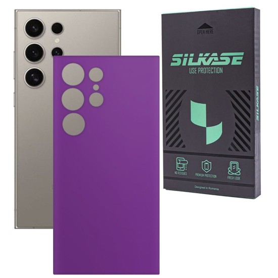 Folie skin SILKASE, pentru Samsung Galaxy S24 Ultra, violet mat, protectie spate telefon (SILKASE, Telefoane Samsung) by www.silkase.ro Folie skin SILKASE, pentru Samsung Galaxy S24 Ultra, violet mat, protectie spate telefon (Telefoane Samsung, S1870) by www.silkase.ro