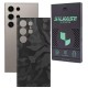 Folie skin SILKASE, pentru Samsung Galaxy S24 Ultra, camo negru, protectie spate telefon (Telefoane Samsung, S1850) by www.silkase.ro