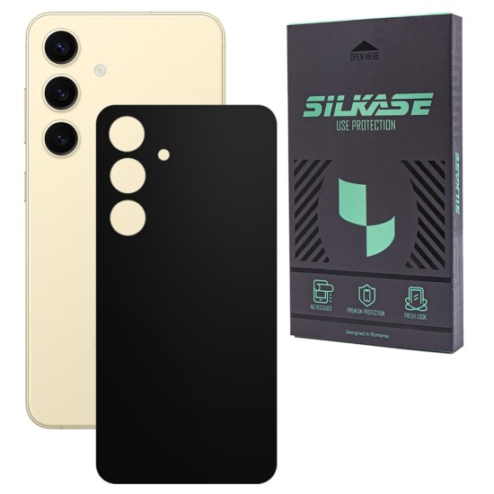 Folie skin SILKASE, pentru Samsung Galaxy S24, negru mat, protectie spate telefon (SILKASE, Telefoane Samsung) by www.silkase.ro Folie skin SILKASE, pentru Samsung Galaxy S24, negru mat, protectie spate telefon (Telefoane Samsung, S1813) by www.silkase.ro
