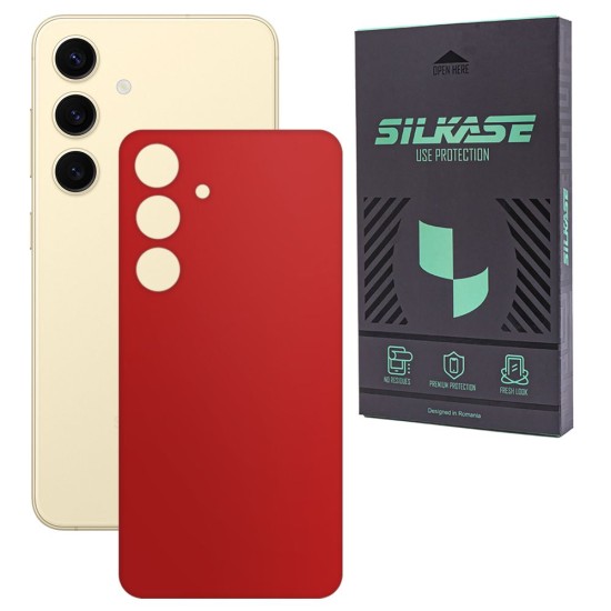 Folie skin SILKASE, pentru Samsung Galaxy S24, rosu, protectie spate telefon (SILKASE, Telefoane Samsung) by www.silkase.ro Folie skin SILKASE, pentru Samsung Galaxy S24, rosu, protectie spate telefon (Telefoane Samsung, S1815) by www.silkase.ro