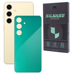 Folie skin SILKASE, pentru Samsung Galaxy S24, turcoaz metalic, protectie spate telefon