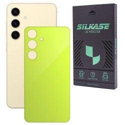 Folie skin SILKASE, pentru Samsung Galaxy S24, galben, protectie spate telefon