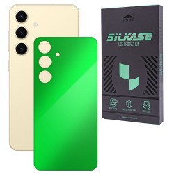 Folie skin SILKASE, pentru Samsung Galaxy S24, verde neon, protectie spate telefon