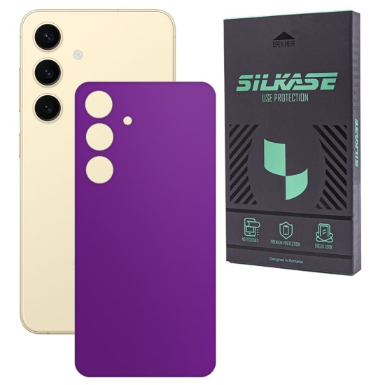 Folie skin SILKASE, pentru Samsung Galaxy S24, violet mat, protectie spate telefon (SILKASE, Telefoane Samsung) by www.silkase.ro Folie skin SILKASE, pentru Samsung Galaxy S24, violet mat, protectie spate telefon (Telefoane Samsung, S1822) by www.silkase.ro