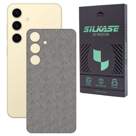 Folie skin SILKASE, pentru Samsung Galaxy S24, gri hexa, protectie spate telefon (SILKASE, Telefoane Samsung) by www.silkase.ro Folie skin SILKASE, pentru Samsung Galaxy S24, gri hexa, protectie spate telefon (Telefoane Samsung, S1807) by www.silkase.ro