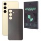 Folie skin SILKASE, pentru Samsung Galaxy S25 Plus, gri brushed, protectie spate telefon (S25 Plus, S1982) by www.silkase.ro