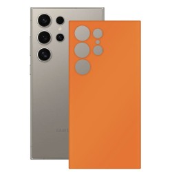 Folie skin SILKASE, pentru Samsung Galaxy S25 Ultra, portocaliu mat, protectie spate telefon