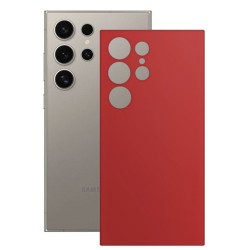 Folie skin SILKASE, pentru Samsung Galaxy S25 Ultra, rosu, protectie spate telefon