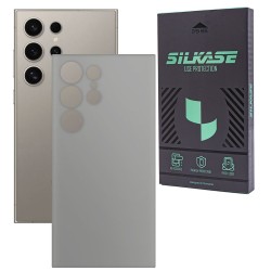 Folie skin SILKASE, pentru Samsung Galaxy S25 Ultra, gri ice, protectie spate telefon