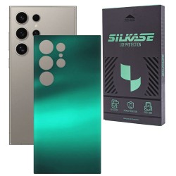 Folie skin SILKASE, pentru Samsung Galaxy S25 Ultra, verde emerald, protectie spate telefon Folie skin SILKASE, pentru Samsung Galaxy S25 Ultra, verde emerald, protectie spate telefon