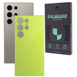 Folie skin SILKASE, pentru Samsung Galaxy S25 Ultra, galben, protectie spate telefon Folie skin SILKASE, pentru Samsung Galaxy S25 Ultra, galben, protectie spate telefon