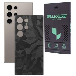 Folie skin SILKASE, pentru Samsung Galaxy S25 Ultra, camo negru, protectie spate telefon Folie skin SILKASE, pentru Samsung Galaxy S25 Ultra, camo negru, protectie spate telefon