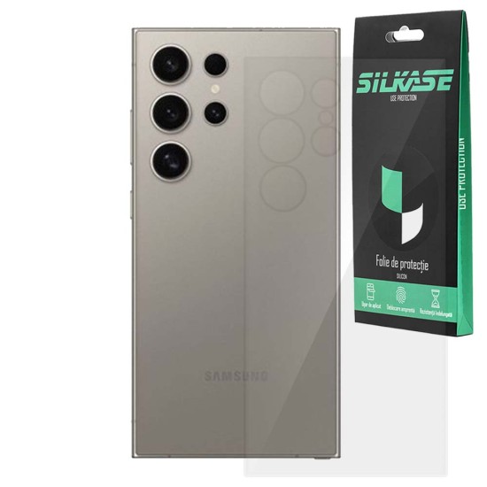 Folie spate SILKASE pentru Samsung Galaxy S25 Ultra, protectie spate, silicon regenerabil (SILKASE, S25 Ultra) by www.silkase.ro Folie spate SILKASE pentru Samsung Galaxy S25 Ultra, protectie spate, silicon regenerabil (S25 Ultra, F7467) by www.silkase.ro