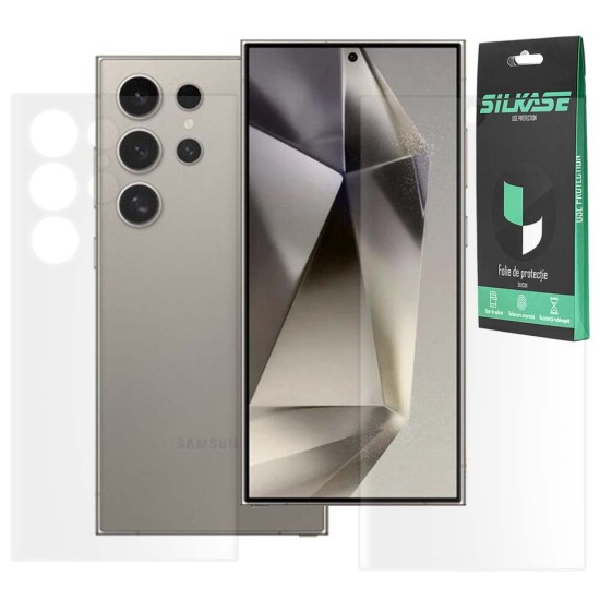 Set 2 folii mate SILKASE pentru Samsung Galaxy S25 Ultra, protectie telefon, silicon (SILKASE, S25 Ultra) by www.silkase.ro Set 2 folii mate SILKASE pentru Samsung Galaxy S25 Ultra, protectie telefon, silicon (S25 Ultra, F7471) by www.silkase.ro