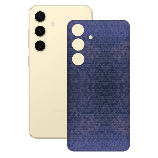 Folie skin SILKASE, pentru Samsung Galaxy S25, albastru hexa, protectie spate telefon (S25, S1952) by www.silkase.ro