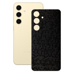 Folie skin SILKASE, pentru Samsung Galaxy S25, negru hexa, protectie spate telefon