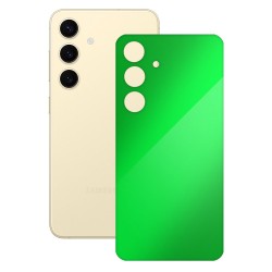 Folie skin SILKASE, pentru Samsung Galaxy S25, verde neon, protectie spate telefon