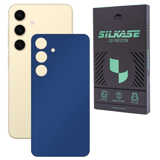Folie skin SILKASE, pentru Samsung Galaxy S25, albastru inchis mat, protectie spate telefon (SILKASE, S25) by www.silkase.ro Folie skin SILKASE, pentru Samsung Galaxy S25, albastru inchis mat, protectie spate telefon (S25, S1953) by www.silkase.ro