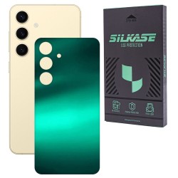 Folie skin SILKASE, pentru Samsung Galaxy S25, verde emerald, protectie spate telefon