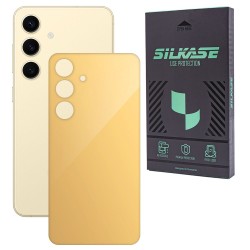 Folie skin SILKASE, pentru Samsung Galaxy S25, bej, protectie spate telefon Folie skin SILKASE, pentru Samsung Galaxy S25, bej, protectie spate telefon