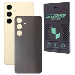 Folie skin SILKASE, pentru Samsung Galaxy S25, gri brushed, protectie spate telefon Folie skin SILKASE, pentru Samsung Galaxy S25, gri brushed, protectie spate telefon