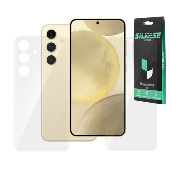 Set 2 folii SILKASE pentru Samsung Galaxy S25, protectie telefon, silicon regenerabil (SILKASE, S25) by www.silkase.ro Set 2 folii SILKASE pentru Samsung Galaxy S25, protectie telefon, silicon regenerabil (S25, F7452) by www.silkase.ro