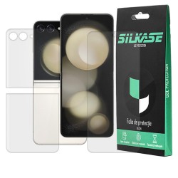 Set 2 folii mate SILKASE pentru Samsung Galaxy Z Flip5, protectie telefon, silicon Set 2 folii mate SILKASE pentru Samsung Galaxy Z Flip5, protectie telefon, silicon