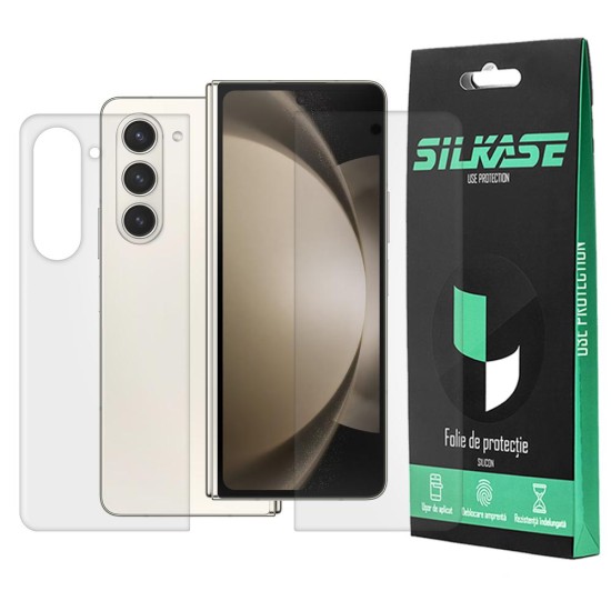 Set 2 folii mate SILKASE pentru Samsung Galaxy Z Fold5, protectie telefon, silicon (Telefoane Samsung, F6036) by www.silkase.ro