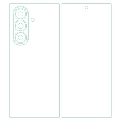 Set 2 folii mate SILKASE pentru Samsung Galaxy Z Fold7, protectie telefon, silicon Set 2 folii mate SILKASE pentru Samsung Galaxy Z Fold7, protectie telefon, silicon