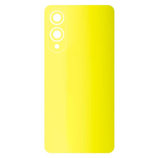 Folie skin SILKASE pentru Samsung Galaxy S25 Edge, protectie spate telefon, galben fluorescent (S25 Edge, S2046) by www.silkase.ro