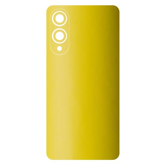 Folie skin SILKASE pentru Samsung Galaxy S25 Edge, protectie spate telefon, galben mat (S25 Edge, S2026) by www.silkase.ro