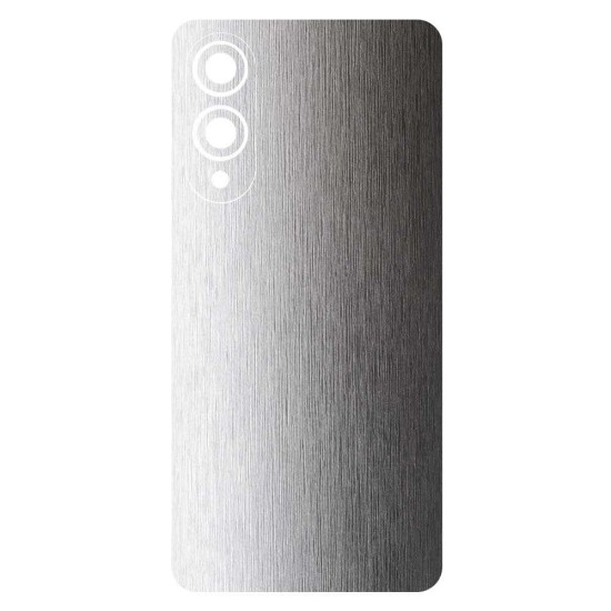Folie skin SILKASE pentru Samsung Galaxy S25 Edge, protectie spate telefon, gri deschis brushed (S25 Edge, S2029) by www.silkase.ro