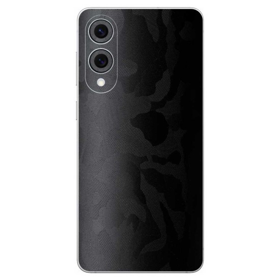 Folie skin SILKASE pentru Samsung Galaxy S25 Edge, protectie spate telefon, negru camuflaj (S25 Edge, S2028) by www.silkase.ro